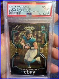 Superfractor Gold Vinyl /5 Psa 9 Prizm Black 2021 Trevor Lawrence Rookie