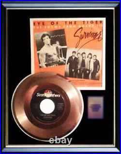 Survivor Eye Of The Tiger Rocky III Gold Metalized Record Rare Non Riaa Award