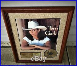 TERRI CLARK TERRI CLARK 1995 RIAA Gold Record Award, Debut Album, KATM