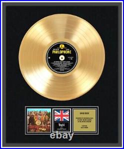 THE BEATLES CD Gold Disc Record Award SGT. PEPPERS LONELY HEARTS CLUB BAND