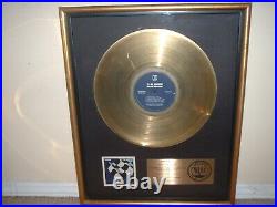 THE CARS RIAA GOLD RECORD AWARD PANORAMA Presented to Band Member GREG HAWKES