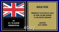 THE KILLERS CD Gold Disc LP Vinyl Record Award SAM'S TOWN