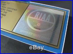 THE WHO face dances RIAA gold record award presented to BARRY FEY official