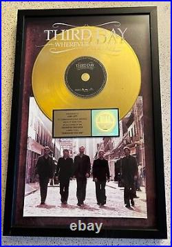 THIRD DAY 2005 RIAA Gold Record Award For Wherever You Are