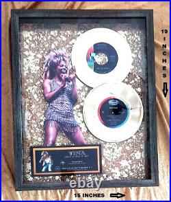 TINA TURNER Double Gold Award (Proud Mary & What's Love Got To Do With It)