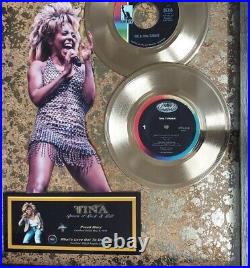 TINA TURNER Double Gold Award (Proud Mary & What's Love Got To Do With It)