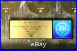 TOM WAITS RIAA Gold Record Award ORPHANS Lifetime Guarantee of Authenticity