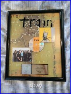 TRAIN RIAA GOLD RECORD AWARD PLAQUE for self titled debut In Great Shape