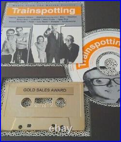 TRAINSPOTTING Soundtrack Very Rare Original RIAA Gold Record Album Sales Award