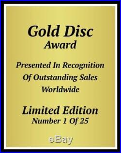TWENTY ONE PILOTS CD Gold Disc Record Award BLURRYFACE