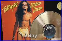 Ted Nugent 24k Gold LP Record Award Display Free Shipping Limited Edition Gift