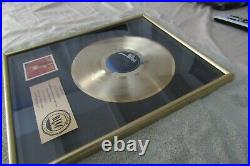 Ted Nugent RIAA Certified Gold Record award for Scream Dream Epic Records 1980