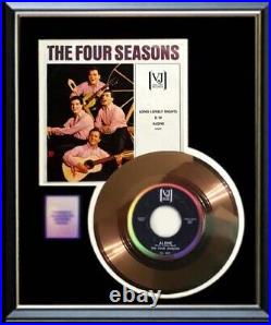 The 4 Four Seasons Alone 45 RPM Gold Record Rare Non Riaa Award The 4 Four Seasons Alone 45 RPM Gold Record Rare Non Riaa Award