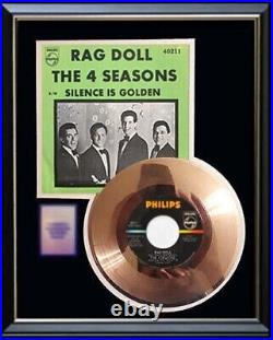 The 4 Four Seasons Rag Doll 45 RPM Gold Record Rare Non Riaa Award