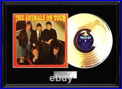 The Animals On Tour Rare Framed Lp Gold Metalized Record Non Riaa Award
