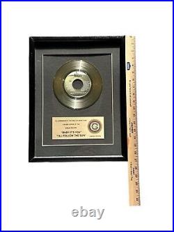 The BEATLES Baby It's You Certified Gold 45 Record Sales Award Limited Edition