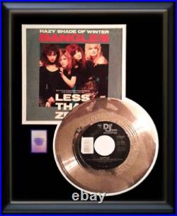 The Bangles Hazy Shade Of Winter 45 RPM Gold Record Rare Non Riaa Award The Bangles Hazy Shade Of Winter 45 RPM Gold Record Rare Non Riaa Award
