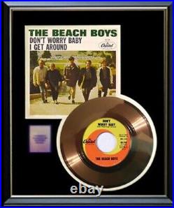 The Beach Boys Don't Worry Baby 45 RPM Gold Metalized Record Rare Non Riaa Award The Beach Boys Don't Worry Baby 45 RPM Gold Metalized Record Rare Non Riaa Award
