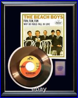 The Beach Boys Fun Fun Fun 45 RPM Gold Metalized Record Rare Non Riaa Award