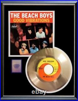 The Beach Boys Good Vibrations 45 RPM Gold Record Rare Original Non Riaa Award