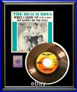 The Beach Boys When I Grow Up To Be A Man Gold Record Non Riaa Award Rare