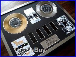 The Beatles A Hard Day's Night Gold Platinum Disc Award Record Film Cell Montage