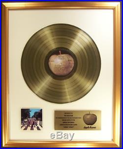 The Beatles Abbey Road LP Gold Non RIAA Record Award Apple Records
