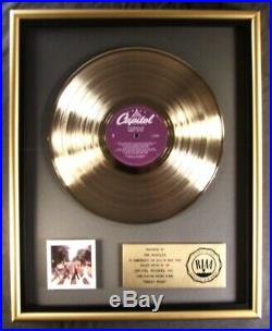 The Beatles Abbey Road LP Gold RIAA Record Award Capitol Records