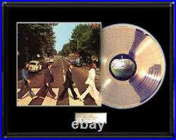 The Beatles Abbey Road Lp Album White Gold Platinum Tone Record Non Riaa Award