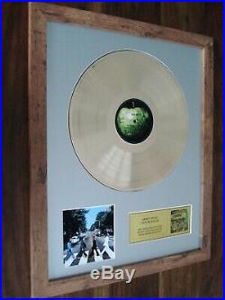 The Beatles Abbey Road Lp Gold Disc Record Album Award