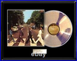The Beatles Abbey Road White Gold Platinum Record Lp Frame Non Riaa Award Rare