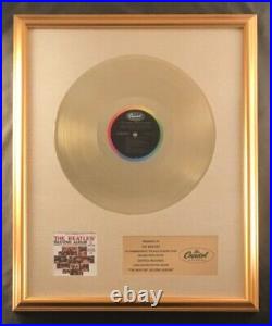 The Beatles Beatles' Second Album LP Gold Non RIAA Record Award Capitol Records