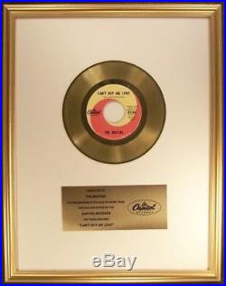The Beatles Can't Buy Me Love 45 Gold Non RIAA Record Award Capitol Records