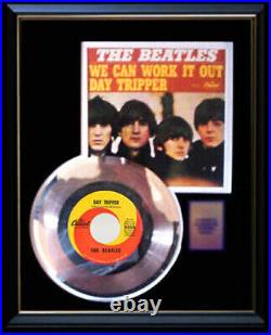 The Beatles Day Tripper Gold Metalized Record Rare 45 Pm Sleeve Non Riaa Award