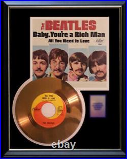 The Beatles Gold Record All You Need Is Love 45 Pm W-sleeve Non Riaa Award Rare