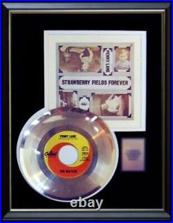 The Beatles Gold Record Penny Lane 45 RPM Rare Non Riaa Award Orig Vintage