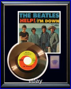 The Beatles Help 45 RPM Gold Metalized Record Rare Non Riaa Award Rare