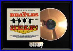 The Beatles Help Gold Metalized Vinyl Record Lp 1965 Album Not An Riaa Award