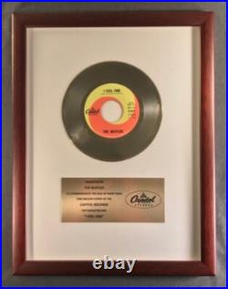 The Beatles I Feel Fine 45 Gold Non RIAA Record Award Capitol Records