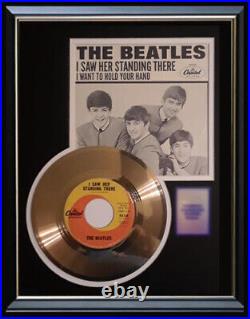 The Beatles I Saw Her Standing There 45 RPM Gold Record Rare Non Riaa Award