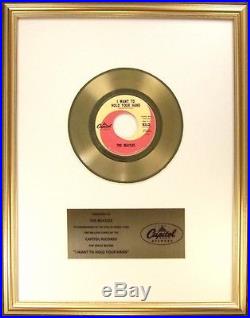 The Beatles I Want To Hold Your Hand 45 Gold Non RIAA Record Award Capitol