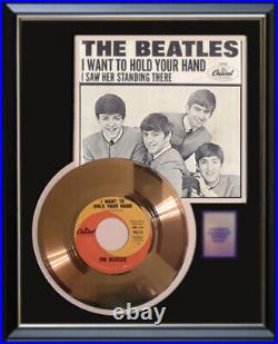 The Beatles I Want To Hold Your Hand 45 RPM Gold Record Non Riaa Award Rare