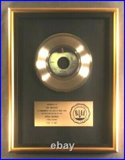 The Beatles Let It Be 45 Gold RIAA Record Award Apple Records To The Beatles