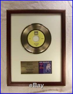 The Beatles Love Me Do 45 Gold Record Award
