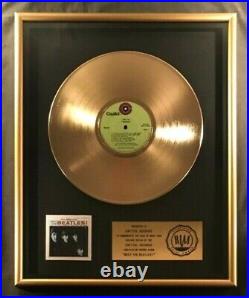 The Beatles Meet The Beatles! LP Gold RIAA Record Award To Capitol Records