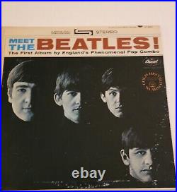 The Beatles Meet the Beatles Hi Fi vinyl with Gold record award stamp