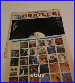 The Beatles Meet the Beatles stereo vinyl Gold record award stamp