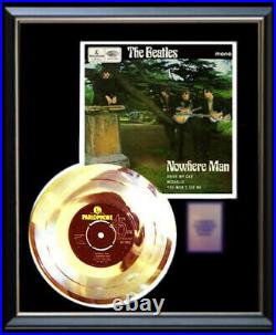 The Beatles Nowhere Man 45 RPM Ep Gold Metalized Record Rare Non Riaa Award