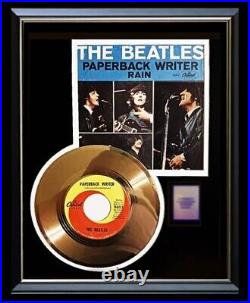 The Beatles Paperback Writer Gold Metalized Record Rare Non Riaa Award