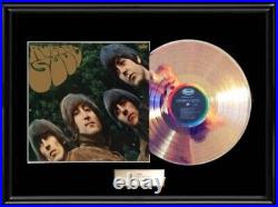 The Beatles Rubber Soul Gold Record Album Framed Lp Non Riaa Award Rare
